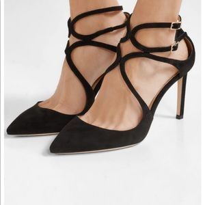 Jimmy Choo Lancers 39 suede heels new In dust bag